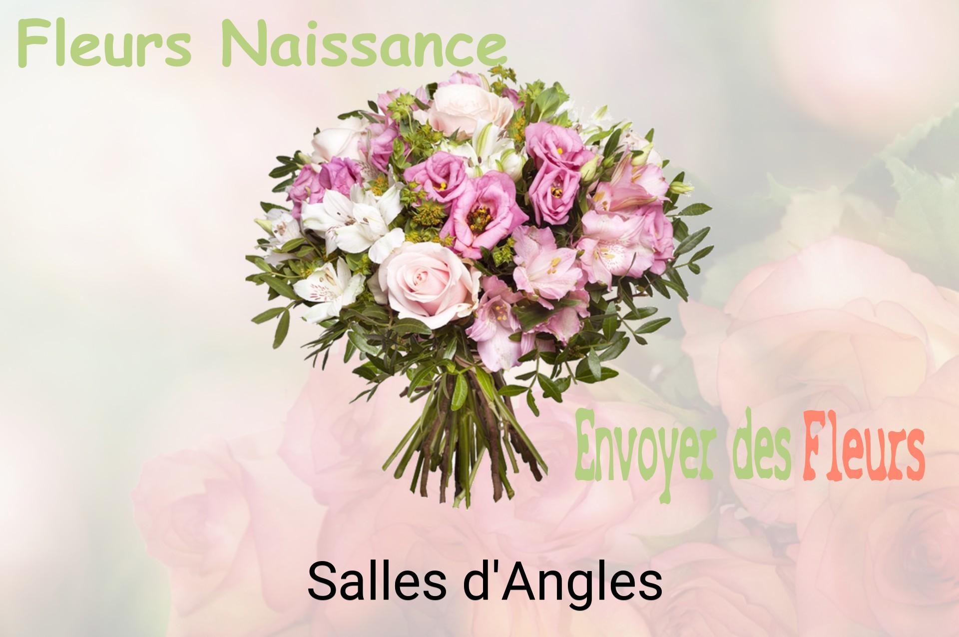 Bouquet de fleurs de naissance livré à Salles-d'Angles